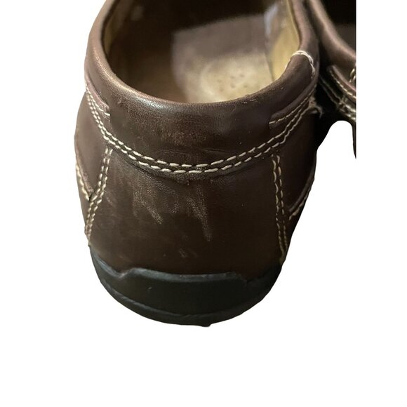 Chaps Men’s Loafers 10.5M Brown Leather Tassel Slip On Dress Shoes 96-26098 - Picture 13 of 16